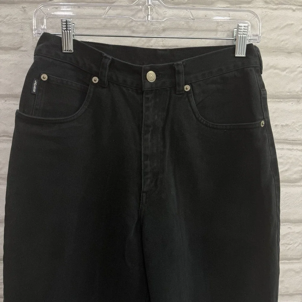 Lauren Ralph Lauren‎ Woman Black High Rise Straight Leg Boyfriend Jeans Sz 8 Y2K